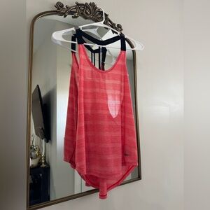Nike Women's Coral Striped Tank Top